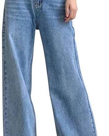 Women Wide Leg Jeans High Waist Baggy Jeans for Women Loose Boyfriends Jeans Denim Pants  90s