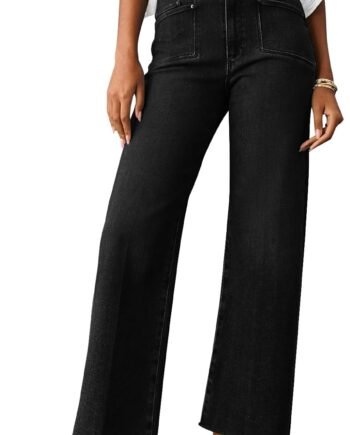 Jeans for Women Wide Leg Baggy High Waist Boyfriends Straight Leg Stretchy Denim Pants Trendy Fall 2025