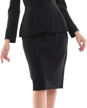 Women's Formal Office Business Work Jacket Skirt Suit Set